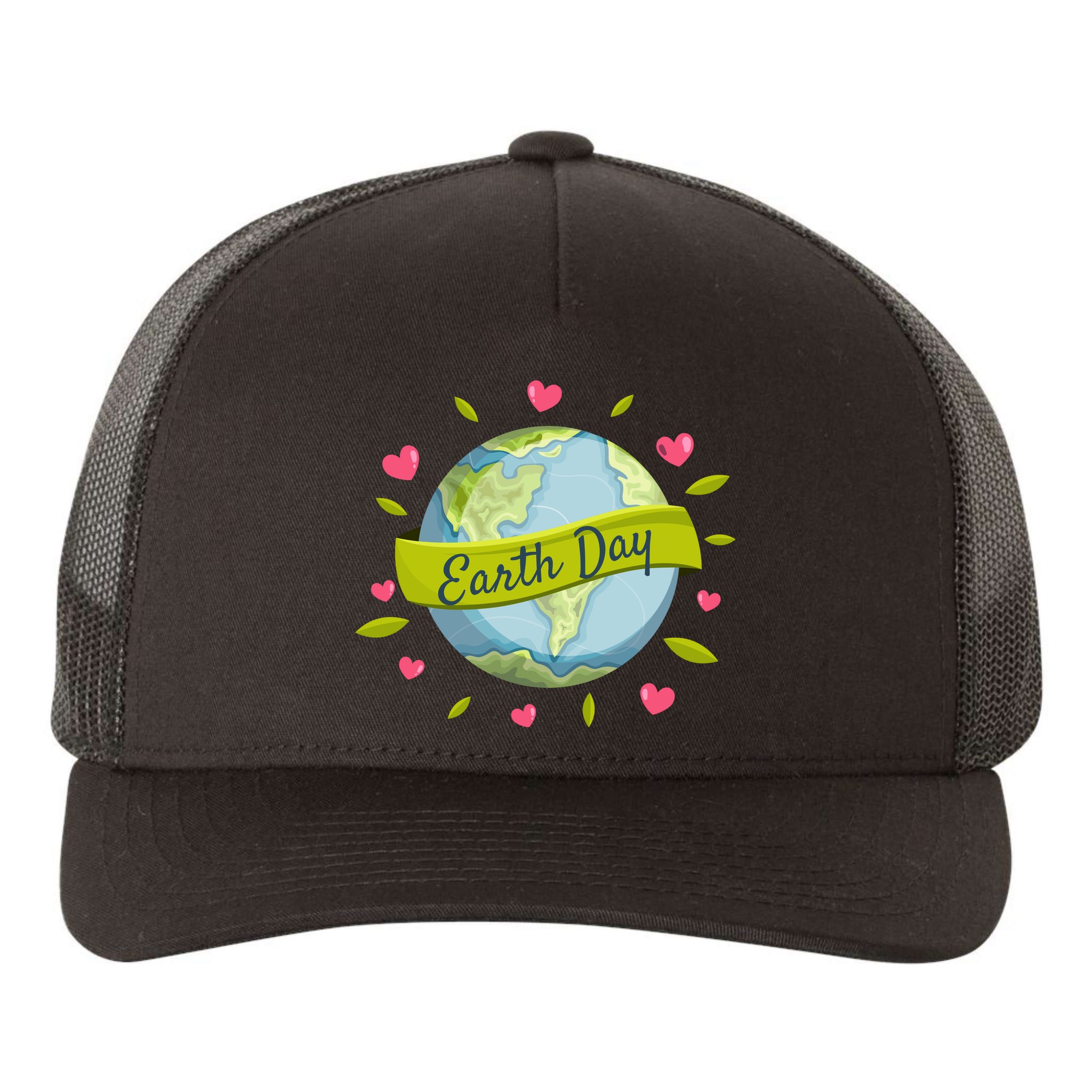 Earth Day Awareness Cute Heart Yupoong Adult 5-Panel Trucker Hat