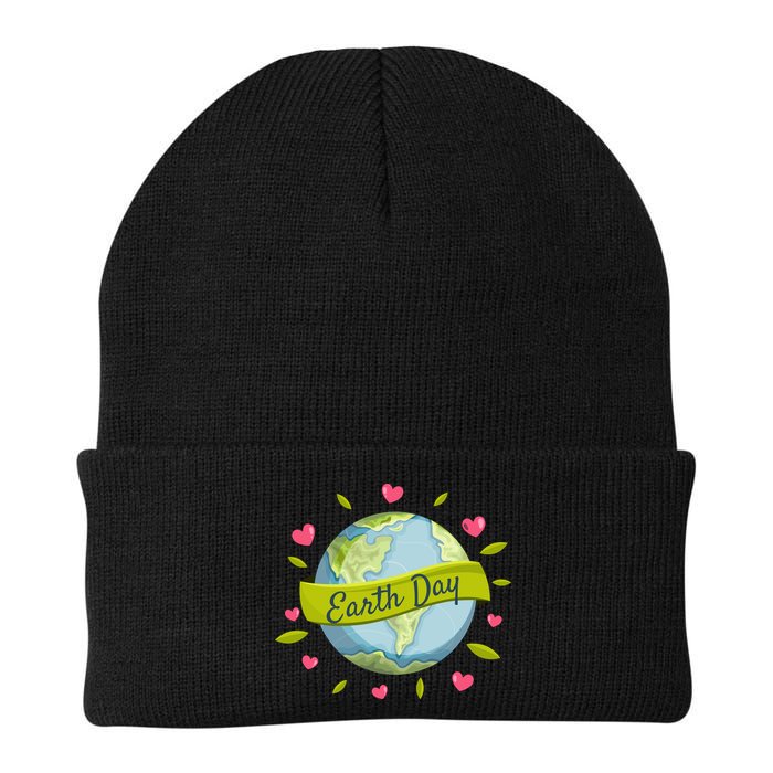 Earth Day Awareness Cute Heart Beanie