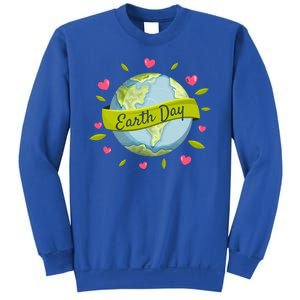 Earth Day Awareness Cute Heart Sweatshirt