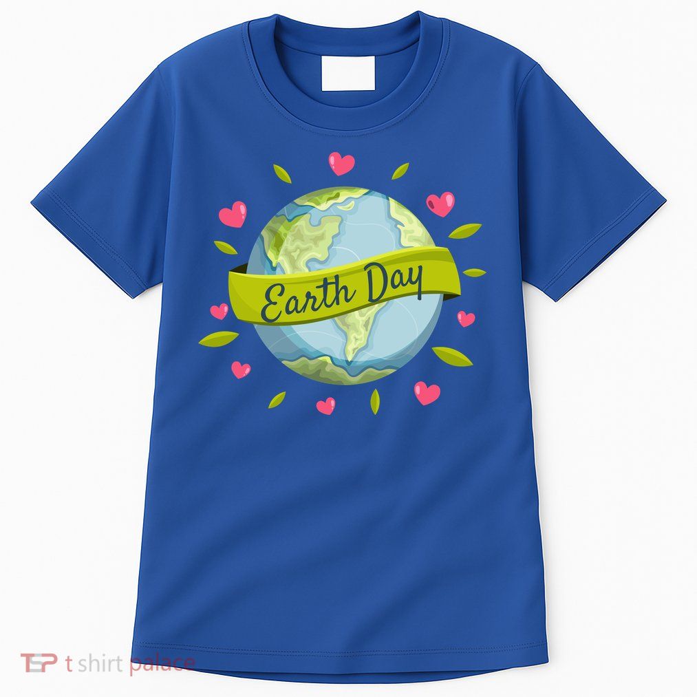 Earth Day Awareness Cute Heart Tall T-Shirt