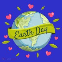 Earth Day Awareness Cute Heart Ladies Essential Flowy Tank