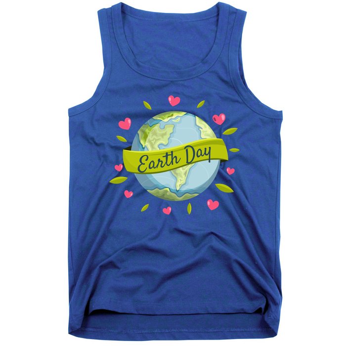Earth Day Awareness Cute Heart Tank Top
