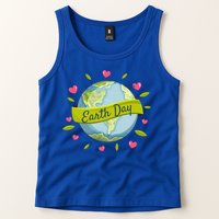 Earth Day Awareness Cute Heart Tank Top