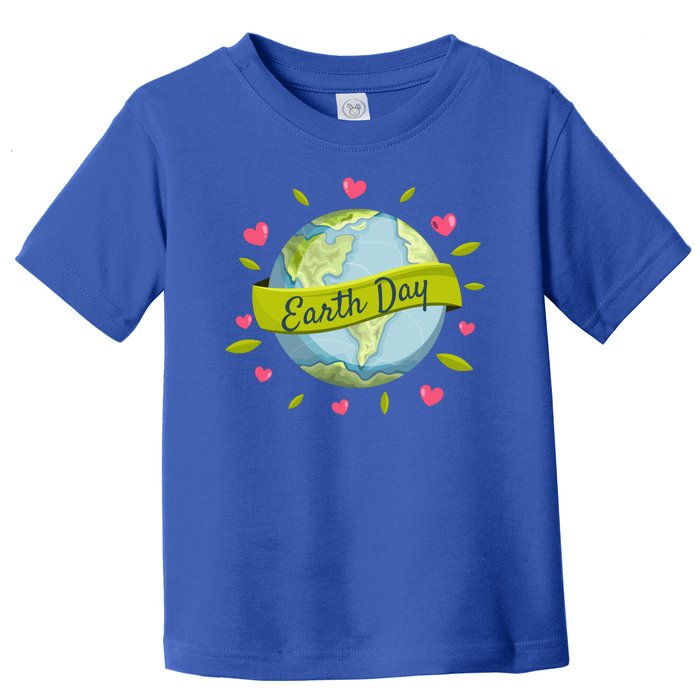 Earth Day Awareness Cute Heart Toddler T-Shirt