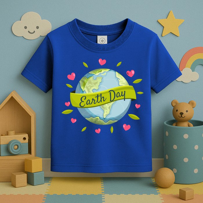 Earth Day Awareness Cute Heart Toddler T-Shirt