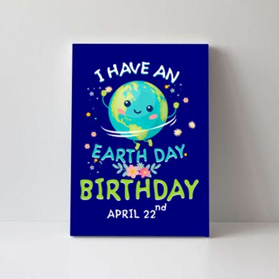 Earth Day April 22nd Green Birthday Gift Canvas