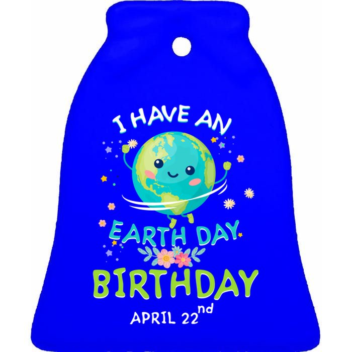 Earth Day April 22nd Green Birthday Gift Ceramic Bell Ornament