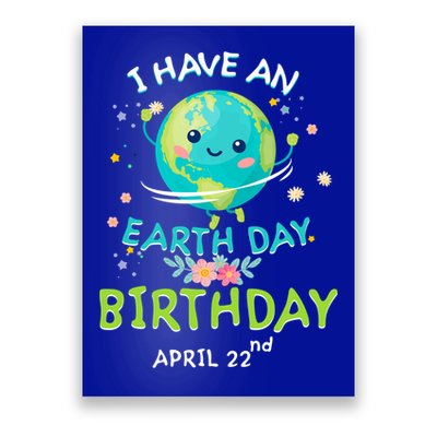 Earth Day April 22nd Green Birthday Gift Poster