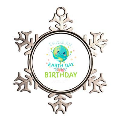 Earth Day April 22nd Green Birthday Gift Metallic Star Ornament