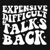Expensive Difficult And Talks Back Funny Ladies PosiCharge Tri-Blend Wicking Tank