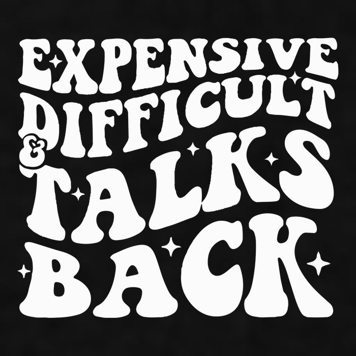 Expensive Difficult And Talks Back Funny Ladies PosiCharge Tri-Blend Wicking Tank