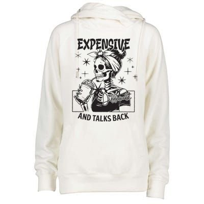 Expensive Difficult And Talks Back Womens Funnel Neck Pullover Hood