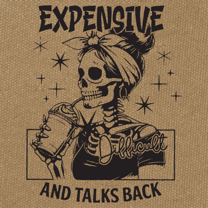 Expensive Difficult And Talks Back Cotton Canvas Backpack