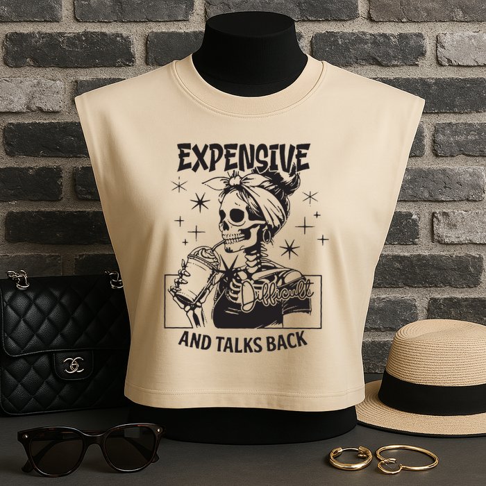 Expensive Difficult And Talks Back Garment-Dyed Women's Muscle Tee