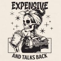 Expensive Difficult And Talks Back Garment-Dyed Women's Muscle Tee