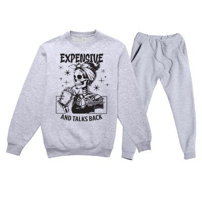 Expensive Difficult And Talks Back Premium Crewneck Sweatsuit Set