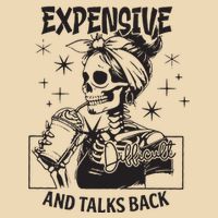 Expensive Difficult And Talks Back Drawstring Bag