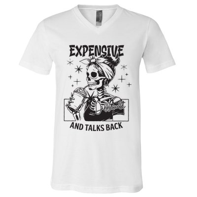 Expensive Difficult And Talks Back V-Neck T-Shirt