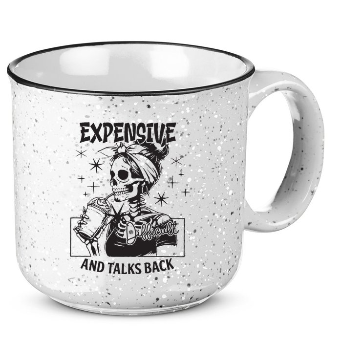 Expensive Difficult And Talks Back 15oz Campfire Ceramic Mug