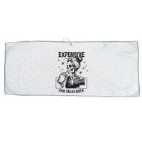Expensive Difficult And Talks Back Large Microfiber Waffle Golf Towel