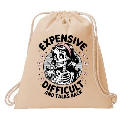 Expensive Difficult And Talks Back Mother's Day  Drawstring Bag
