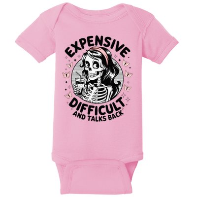 Expensive Difficult And Talks Back Mother's Day  Baby Bodysuit