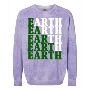 Earth Day Awareness Colorblast Crewneck Sweatshirt