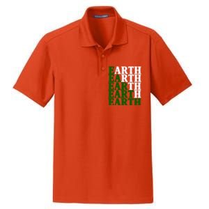 Earth Day Awareness Dry Zone Grid Polo