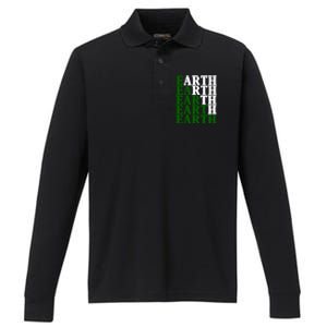 Earth Day Awareness Performance Long Sleeve Polo