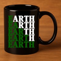 Earth Day Awareness 11oz C Handle Ceramic Mug