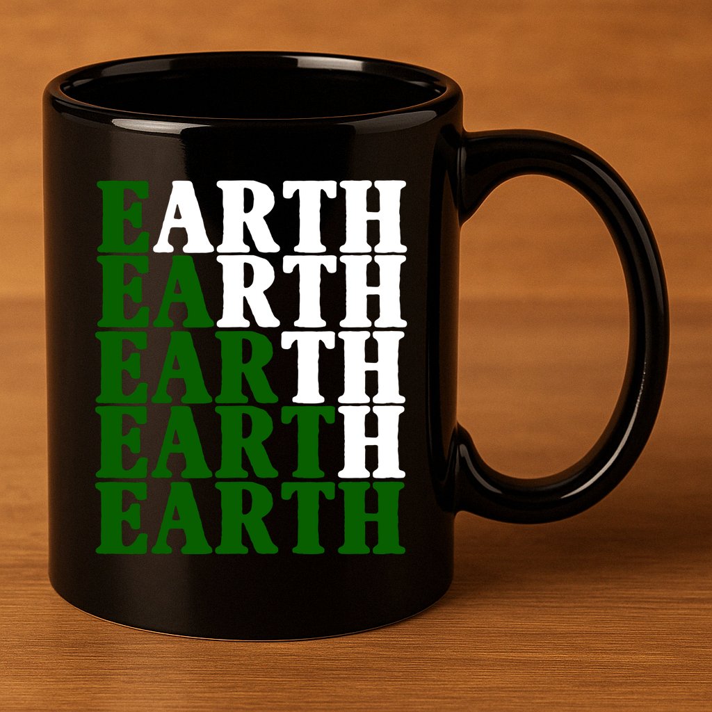 Earth Day Awareness 11oz C Handle Ceramic Mug