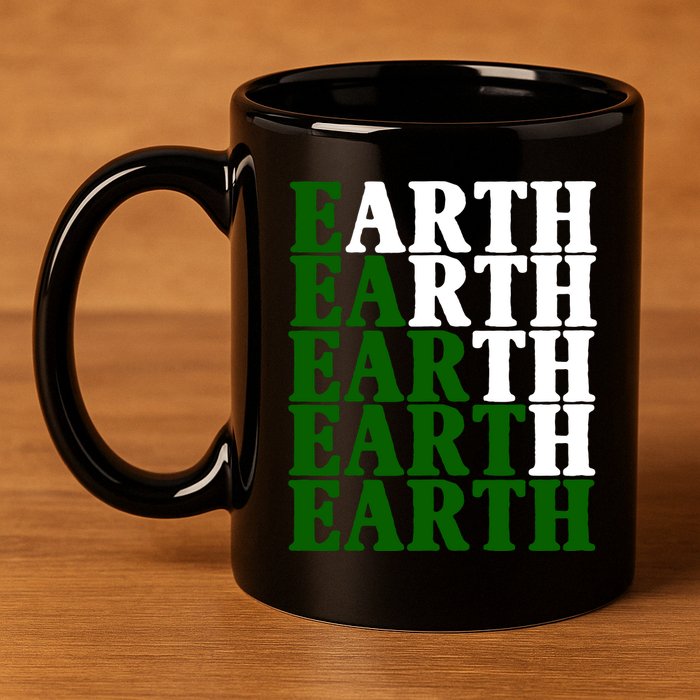 Earth Day Awareness 11oz C Handle Ceramic Mug