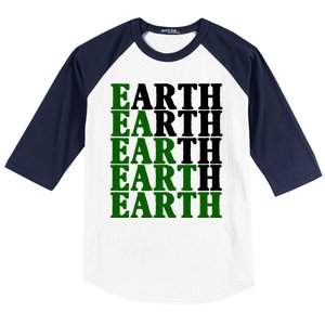 Earth Day Awareness Baseball Sleeve Shirt