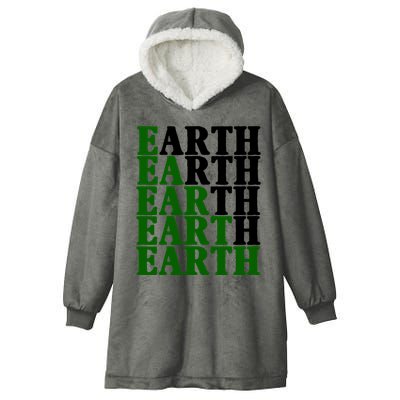 Earth Day Awareness Hooded Wearable Blanket