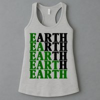Earth Day Awareness Womens Tank Top