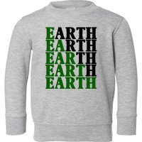 Earth Day Awareness Toddler Sweatshirt