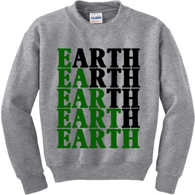 Earth Day Awareness Kids Sweatshirt
