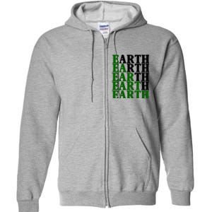 Earth Day Awareness Full Zip Hoodie