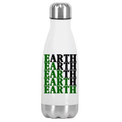 Earth Day Awareness Stainless Steel Insulated Water Bottle