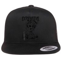 Expensive Difficult And Talks Back Mothers Day Skeleton Mom Flat Bill Trucker Hat