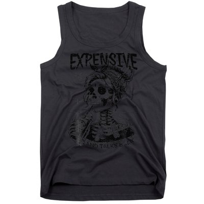 Expensive Difficult And Talks Back Mothers Day Skeleton Mom Tank Top