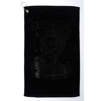 Expensive Difficult And Talks Back Mothers Day Skeleton Mom Golf Towel