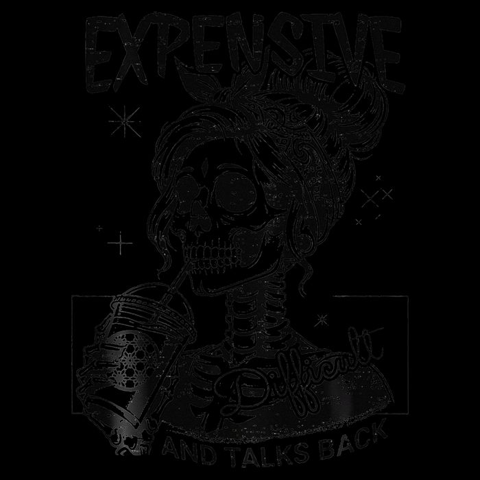 Expensive Difficult And Talks Back Mothers Day Skeleton Mom Cropped Pullover Crew