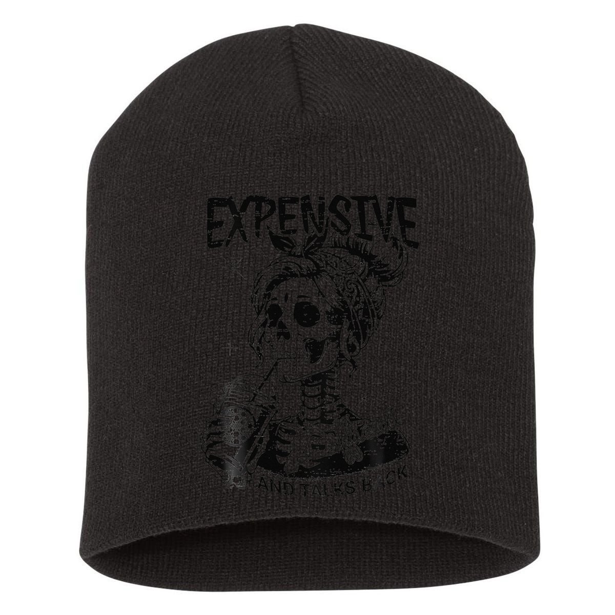 Expensive Difficult And Talks Back Mothers Day Skeleton Mom Short Acrylic Beanie
