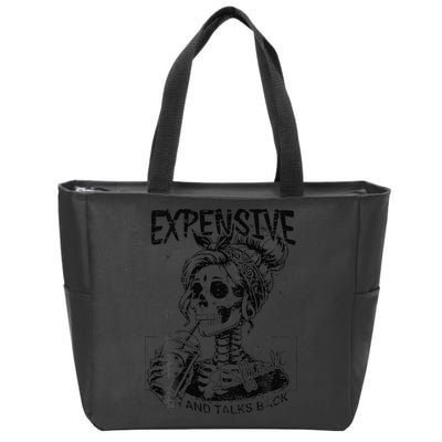 Expensive Difficult And Talks Back Mothers Day Skeleton Mom Zip Tote Bag