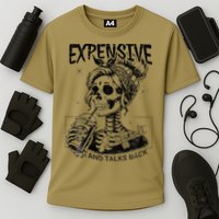 Expensive Difficult And Talks Back Mothers Day Skeleton Mom Cooling Performance Crew T-Shirt