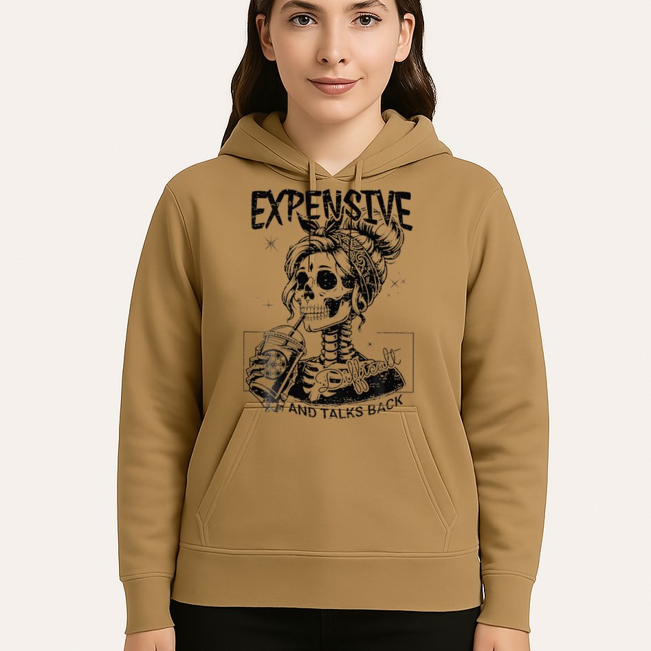 Expensive Difficult And Talks Back Mothers Day Skeleton Mom Hoodie