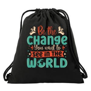 Earth Day Awareness 2024 Drawstring Bag