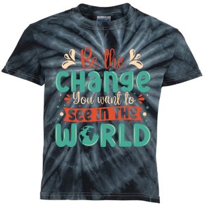 Earth Day Awareness 2024 Kids Tie-Dye T-Shirt