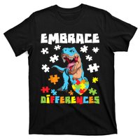 Embrace Differences Autistic Puzzle Autism Awareness T-Shirt